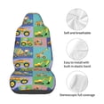 thumbnail image 4 of Yiaed Construction Machinery Print Car Seat Covers,Universal Auto Seats Protector Fits for Car,SUV Sedan,Truck,Automotive Seat Covers & Accessories, 4 of 5