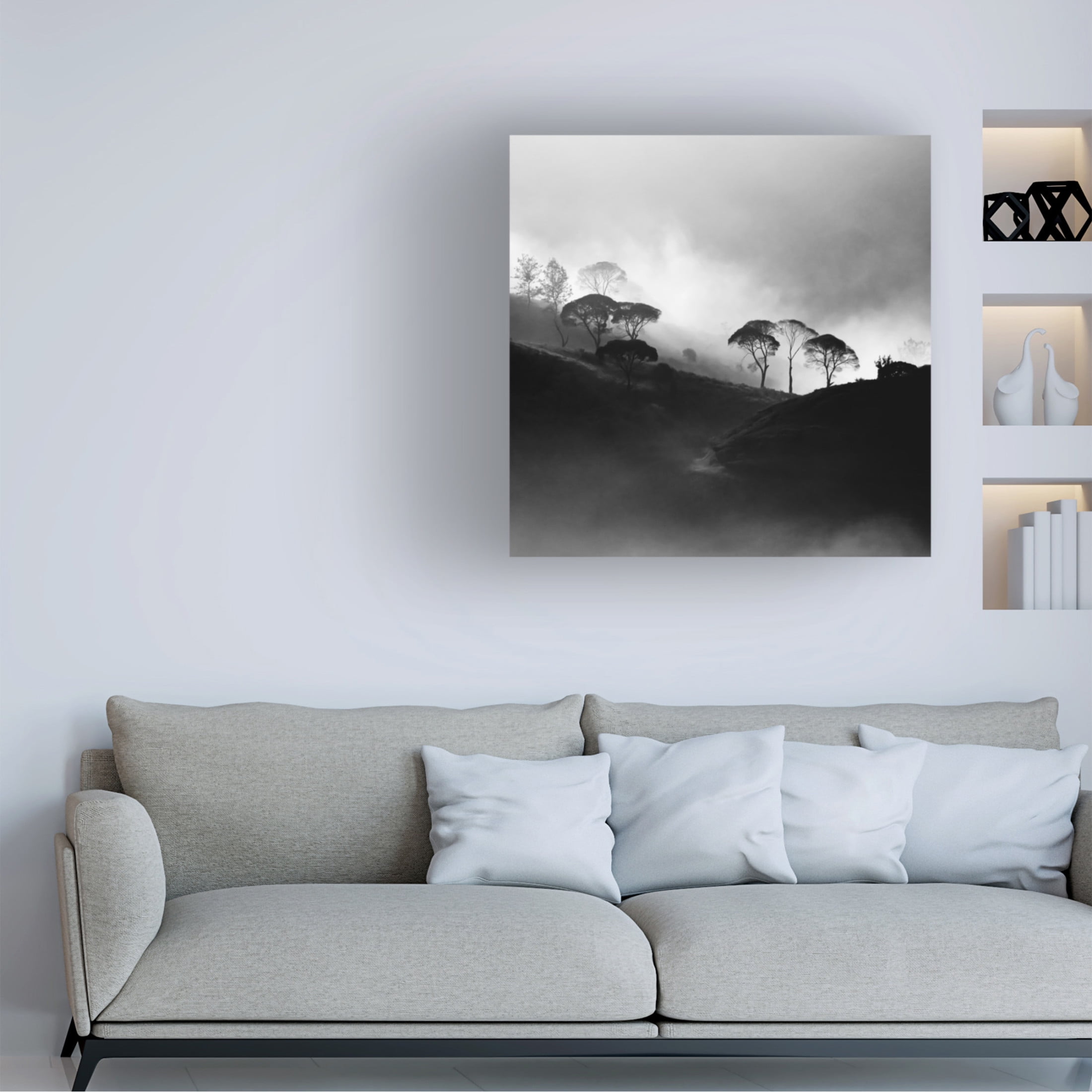 Canvas Wall Art - Gunarto Song 'Nirvana' Wall Art for Living Room, Bedroom, or Office Décor by Trademark Fine Art - 35 x 35 Inches