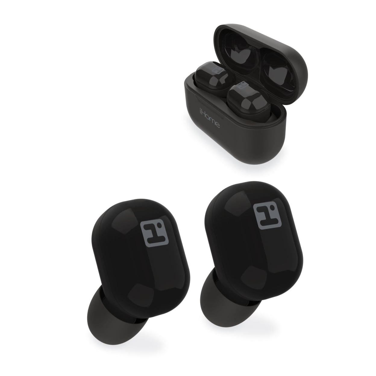 iHome XT-10 Truly Wireless Earbuds, White.