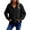 Black, variant on Women Waffle Knit Sweatshirts Henley V Neck Pullover Shirts Long Sleeve Solid Color Fall Casual Tunic Tops Fashion Outfits