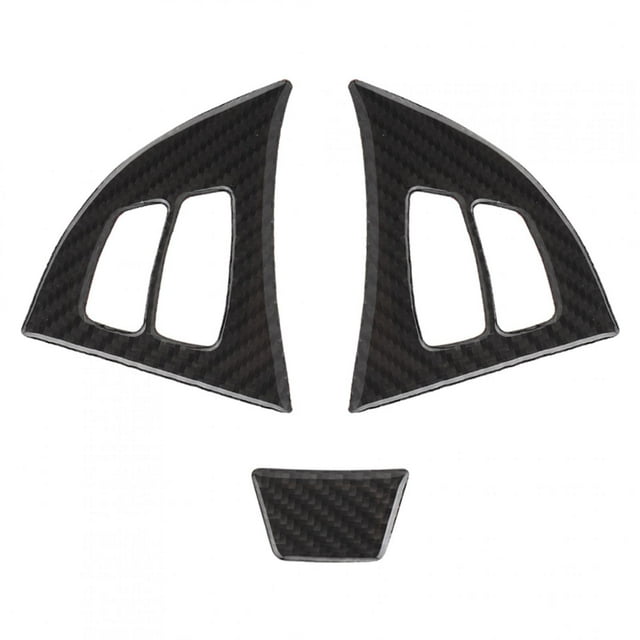 3 unids/set de fibra de carbono embellecedor para volante cubierta decoración Interior del coche se adapta a X5 E70 2008-2013