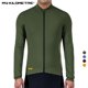 thumbnail image 2 of MY KILOMETRE Primavera Otoño 2023 Maillot de Ciclismo para Hombre Manga Larga Cremallera Completa Slim Fit Camisetas de Ciclismo Ropa de Ciclismo de Carretera, 2 of 5