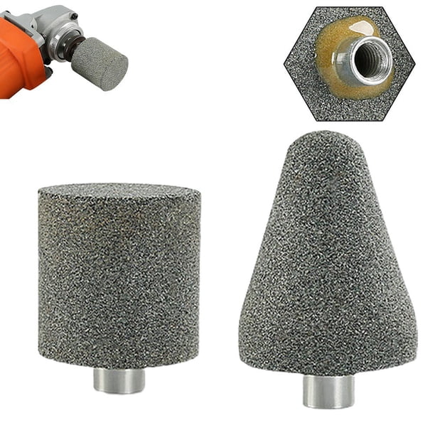 Lot De 2 Têtes De Meulage M10 – Forme Cylindrique/conique – Pour Pierre Et Sculpture