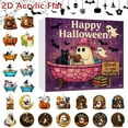 thumbnail image 1 of Halloween 2D Reading Ornament Set Halloween Christmas Tree Reading Ornament 2D Acrylic Halloween Reading 2D Calendar Ornament Set Battery Operated Christmas Lights with Timer Short Digital Kitchen, 1 of 3