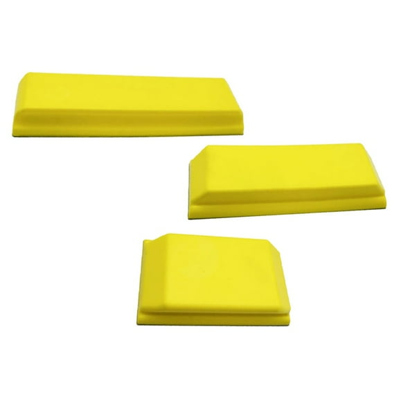 3Pc and Hand Sanding Block for Polishing In Auto Body 10.7 7.6 4.7Inch