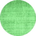 thumbnail image 1 of Ahgly Company Indoor Round Abstract Emerald Green Contemporary Area Rugs, 5' Round, 1 of 4