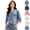 Blue-B, variant on Denim Jackets for Women Plus Size Short Sleeve Versatile Jean Cardigan Jacket Thin Shawl Top Blouse