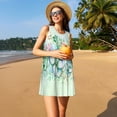 thumbnail image 3 of Disketp Robe Sans Manches pour Femmes Robes d'Été Décontractées de Plage Ample, 3 of 7