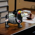 thumbnail image 7 of TOOPTY Novelty Resin Skeleton Dog Statue, Day of The Dead Animal Figurine for Halloween Home Outdoor Decor Ornament, 7 of 7