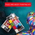 thumbnail image 3 of Body Paint Set, Easy Application 15 Colors Water Soluble Gentle Washable Vibrant Colors Face Painting Kit  For Makeup For Kids, 3 of 8