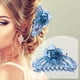 thumbnail image 2 of EeaseMX Pinzas para el pelo elegantes con diseño de flores, grandes, para mujeres y niñas (azul), 2 of 7