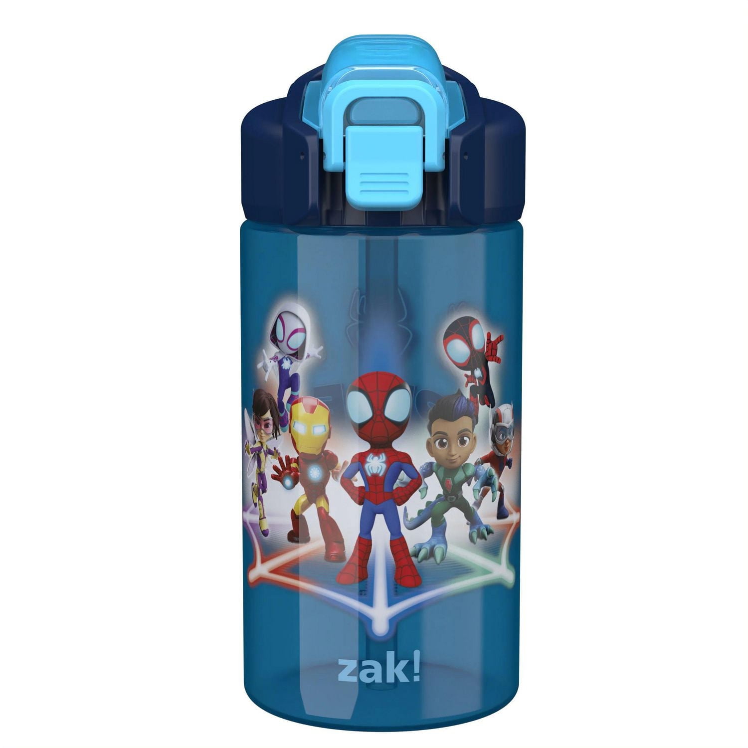 Zak Designs Bluey 16oz Jubilee Straw Bottle, Bluey 16oz Jubilee Bottle