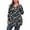 Black Periwinkle, variant on Plus Size Henley Shirts for Women V Neck Button Long Sleeve Flowy Tunic Tops Curved Hem Fall Blouse Black 2X