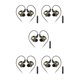 thumbnail image 3 of Auriculares Seitruly con cable internos para teléfono móvil con cancelación de ruido 3,5 mm con micrófono Negro 5Conjunto, 3 of 6