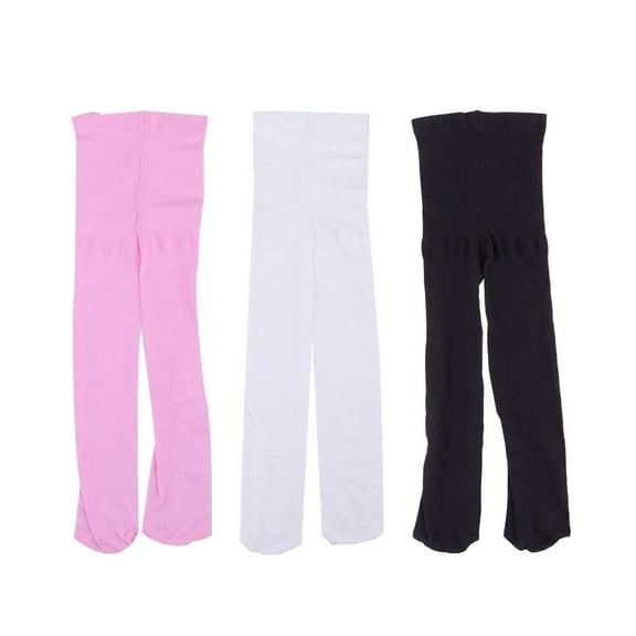 MOKKHNB Childrens Pantyhose Translucent Nylon 3Pcs for Kids Performance and Festival L