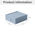 thumbnail image 2 of 2 Pack Stackable Desk Organizer with Drawer Desktop Storage Box for Office Supplies, Pens, Makeup, Letters, 20*19*8cm, 2 of 5