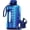 Blue, variant on 1 Gallon Water Bottle with Motivational Quotes | BPA Free 1 Gallon Water Bottle with Straw and Chug Lids - Leakproof Gym Water Bottle with Carry Handle (Gray)