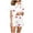 White, variant on Tnhcen Women’s 2-Piece Valentine’s Romantic Heart Print Pajamas with Short Sleeve Button Trendy Shorts Nightwear Lounge wear S-2XL