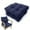 Navy, variant on Bxaolu Rocking Chair Cushion, Water Resistant Thicken Durable Tufted Pads, Set of Seat & Back Cushion with Ties for Indoor Outdoor Rocker, 2 Piece, Gray