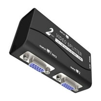 Yammee VGA Video Splitter 1 In 2Out VGA Splitter Amplifier Box for Computer TV Display with High Resolution Up to 1920x1440