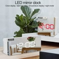 thumbnail image 3 of Fairnull Rectangle Square Multi-function LED Display Alarm Clock for Home, 3 of 11