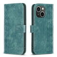 thumbnail image 4 of SaniMore Case for iPhone 14 Plus (6.7" 2022), PU Leather Wallet with Card Slots Cash Pocket Magnetic Closure Flip Kickstand Shockproof TPU Full Body Protective Business Shell, Green, 4 of 8