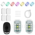 thumbnail image 2 of 2pcs Car LED  Lights Waterproof Drone Anti Collision Lights with 7-Color Light and Multiple Modes  Wireless Flashing Light Rechargeable Beacon Lights for Drone Bike Motorcycle, 2 of 10