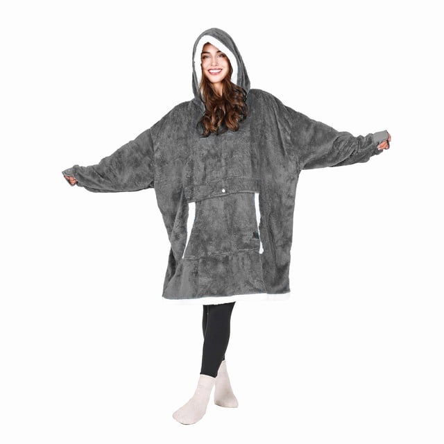 Sudadera con capucha Tirrinia Oversized Fluffy Sherpa para adulto