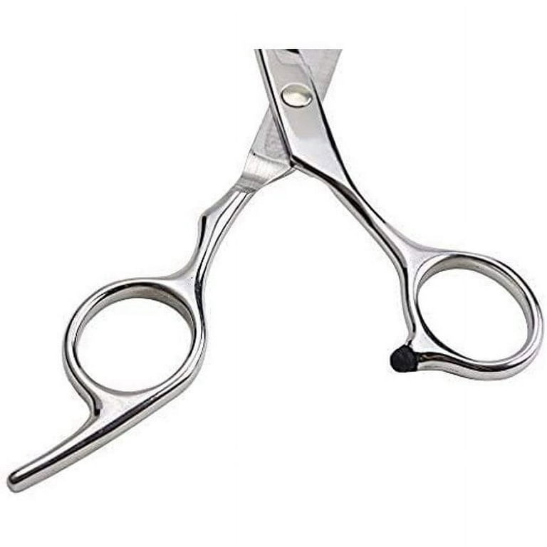  Marhaba AS Silver Hair Cutting Scissors for Men and Women,10  Pieces Hair Cutting kit, Hair Cutting and Thinning Shears, Stainless Steel  Barber Scissors for Hair with Cape and Feather Razor 