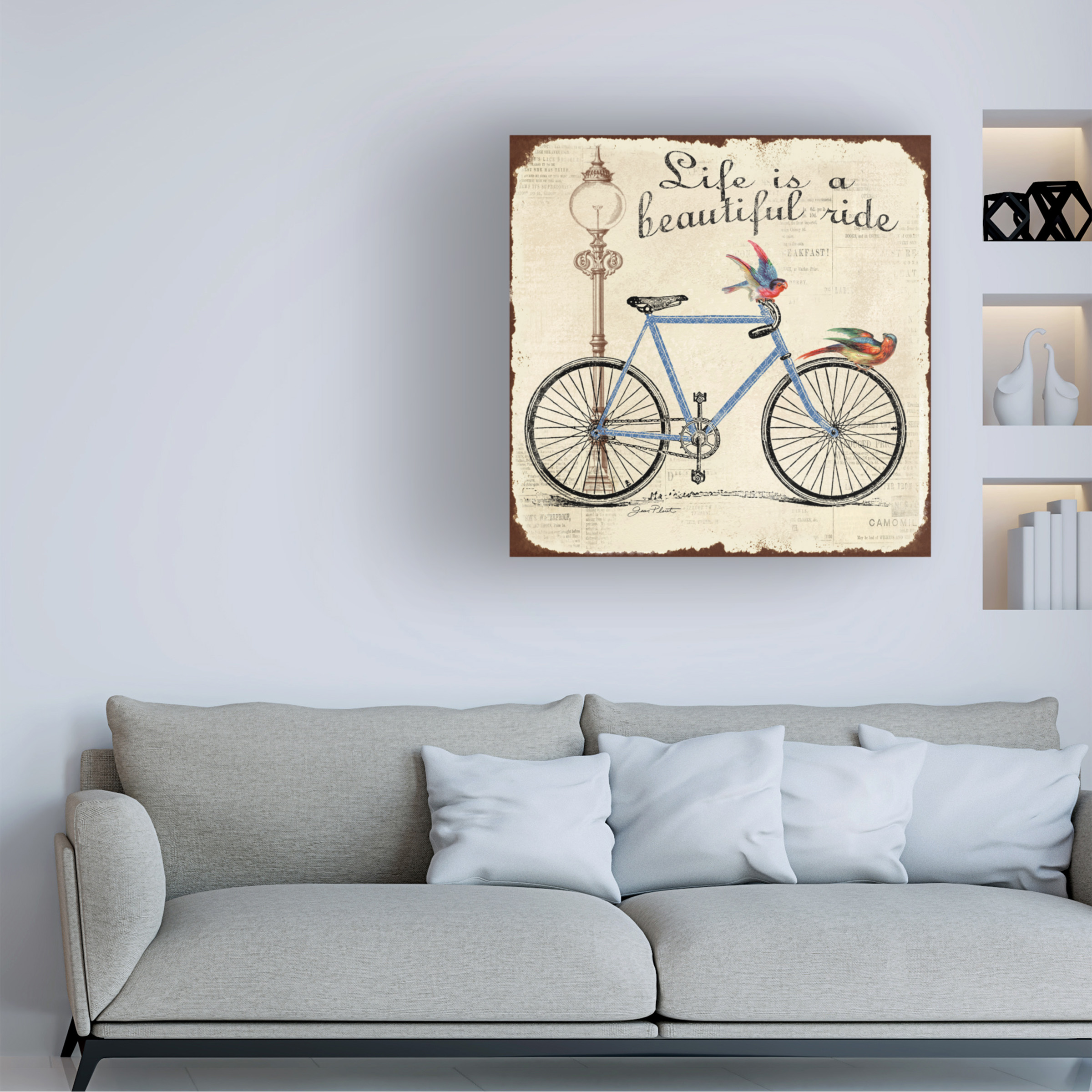 Trademark Fine Art 'Bike 3' Canvas Art by Jean Plout