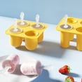thumbnail image 4 of Ludlz 1 Set Ice Cream Mold Non-stick Easy to Demold 4/6 Grids DIY Silicone Ice Cream Making Mould Home Supply, 4 of 8
