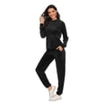 thumbnail image 5 of Sweatsuits for Women Set Jogger Set Hoodie Two Piece Lounge Suit Long Sleeve Athletic Outfits with Pockets, 5 of 7