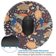 thumbnail image 4 of Disketp Turtles and Sea Plants Small Mouse Pad 7.9x7.9 Inches,Washable Round Mousepad for Office Laptop Computer,Non-Slip Rubber Base Mouse Pads for Wireless Mouse, 4 of 8