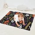 thumbnail image 2 of Happy Halloween Pattern Blanket,Comfortable Soft Lamb Wool Throw Blanket,All Season,Warm Lightweight Blankets for Sofa Bed Couch Living Room Chair,30"x40", 2 of 4