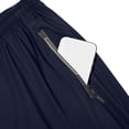 thumbnail image 5 of cfhntfmh Mens Workout Pants Elastic Waisted Drawstring Running Pants with Pockets Lightweight Athletic Clothes (Dark Blue,XX-Large), 5 of 7