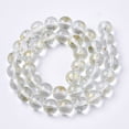 thumbnail image 2 of 10strands 10strands Transparent Spray Painted Glass Bead Strands with Golden Foil Round Clear 10~11mm Hole: 1.4~1.6mm about 39~42pcs/Strand 14.84 inch~15.27 inch(37.7~38.8cm), 2 of 2