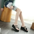thumbnail image 4 of Kukoosong Wedge Sandals for Women Summer Wedge Heel Platform Slippers Flip Flops Beach Shoes Sandals Women Black 40, 4 of 7