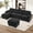 Dark Gray, variant on Wiilayok 114" U Shaped Sectional Sofa with Chaise Lounge and Ottoman,Chenille Modular Sectional Sofa Couch for Living Room,Black