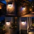 2pcs Semicircular Solar Induction Wall Lamps with Omnidirectional ...