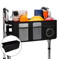 thumbnail image 1 of Organizador de almacenamiento de de bolsa de plegable, portabotellas con múltiples bolsillos, bolsa de marco de transporte de Yinane Cesta de dispositivos para caminar, 1 of 7