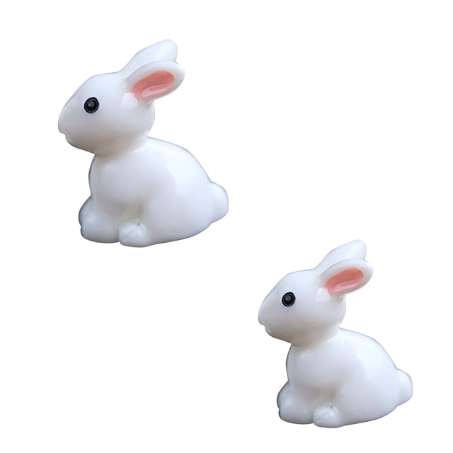 CEHVOM Craft Garden PVC Rabbit Miniatures 2.5x2cm Easter Day Clearance