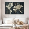 thumbnail image 2 of Elephant Stock Old World Map In Blue Wall Art - Horizontal Canvas Wall Art - Living Room Wall Decor - Map Canvas - Gray And Beige Decor By Wild Apple Portfolio - 51" x 34", 2 of 4