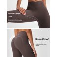 thumbnail image 6 of BALEAF Capri Leggings for Women with Pockets Knee Length Workout Yoga Capris Pants Tummy Control Casual Exercise Brown L, 6 of 8