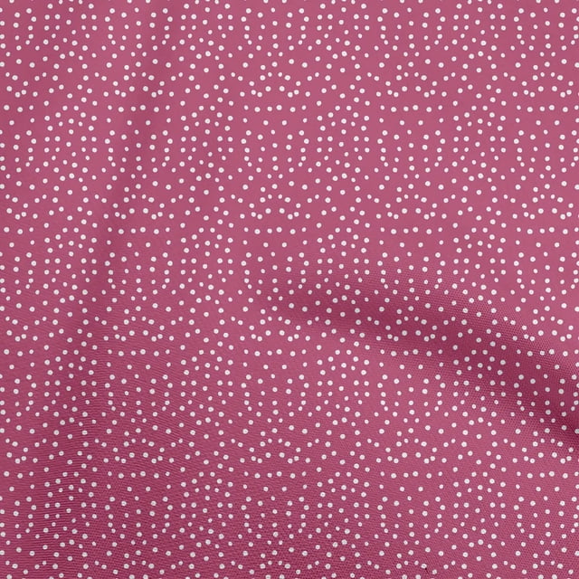 oneOone Tissu en Rayonne Rose à Pois Tissu pour Robe Tissu Imprimé Tissu au Mètre 56 Pouces de Large