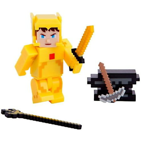 Terraria Gold Armor Player Action Figure with (Best Armor In Terraria Ios)