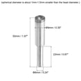 thumbnail image 2 of Unique Bargains 9mm 600 Grits Diamond Mounted Point Spherical Concave Head Bead Grinding Bit, 2 of 5
