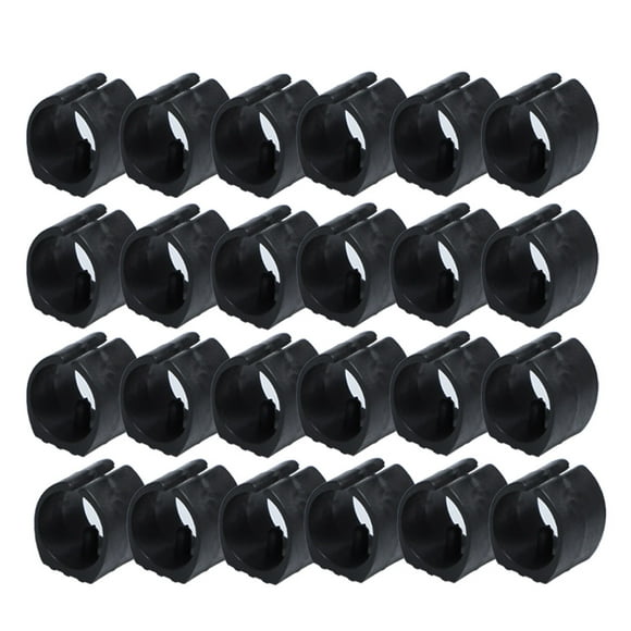 Uxcell 25mm Chair Floor Glides Single Prong U-Shape Plastic Caps 24 Pack