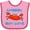 Pink and Fuchsia, variant on Inktastic Crabby but Cute Boys or Girls Baby Bib