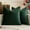 Army Green, variant on Pack of 2 Decorative Velvet Throw Pillow Cover Soft Pillowcase Solid Square Cushion Case for Spring Sofa Bedroom Car 16x16 Inch Hot Pink