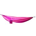 thumbnail image 2 of Cama ligera para dormir con columpio en frío y , hamaca plegable para colgar en la playa de viaje con correas de árbol y mosquetón de acero inoxi - Morado y rosa, 260X140cm Sunnimix Hamaca colgante plegable, 2 of 8